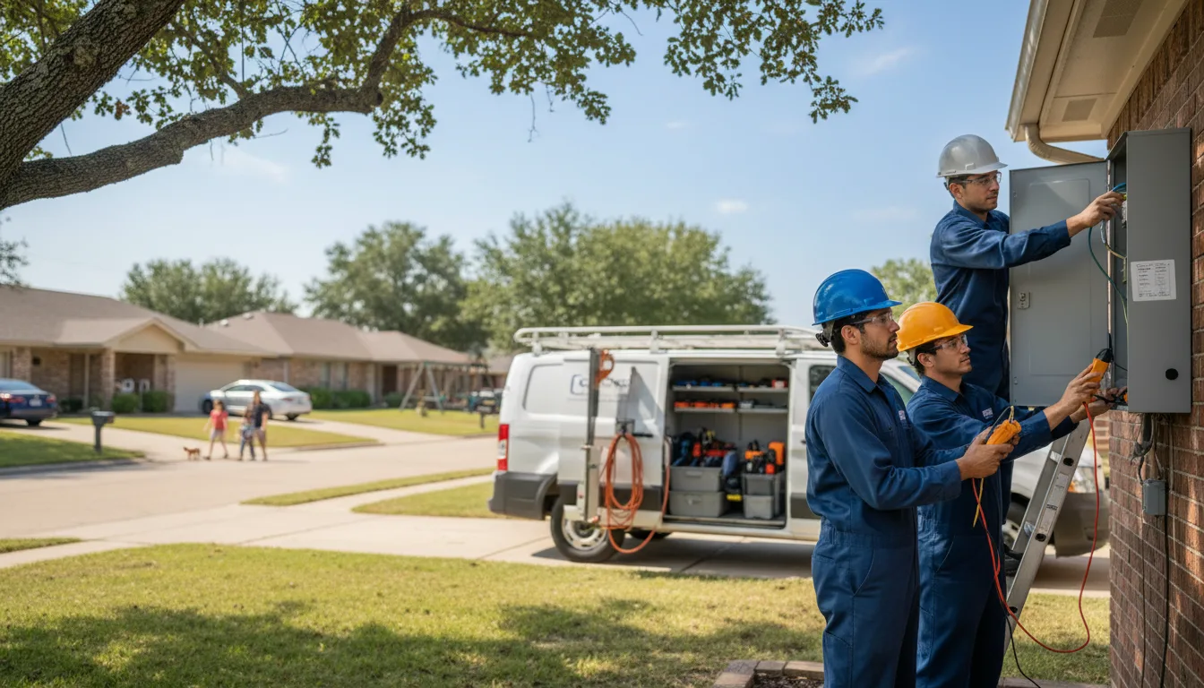 Certified electrician providing emergency electrical services in New London, MO